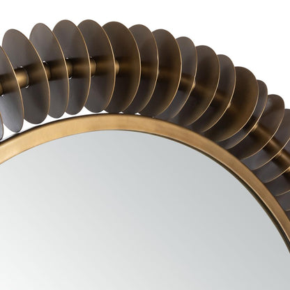 Storm Mirror, Brass Antique