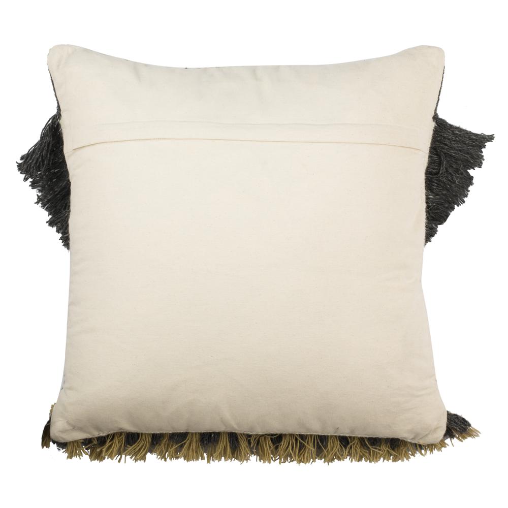 Elettra 20" Pillow, Charcoal/Gold