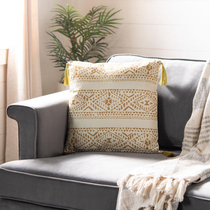 Valen Pillow, Beige/Brown