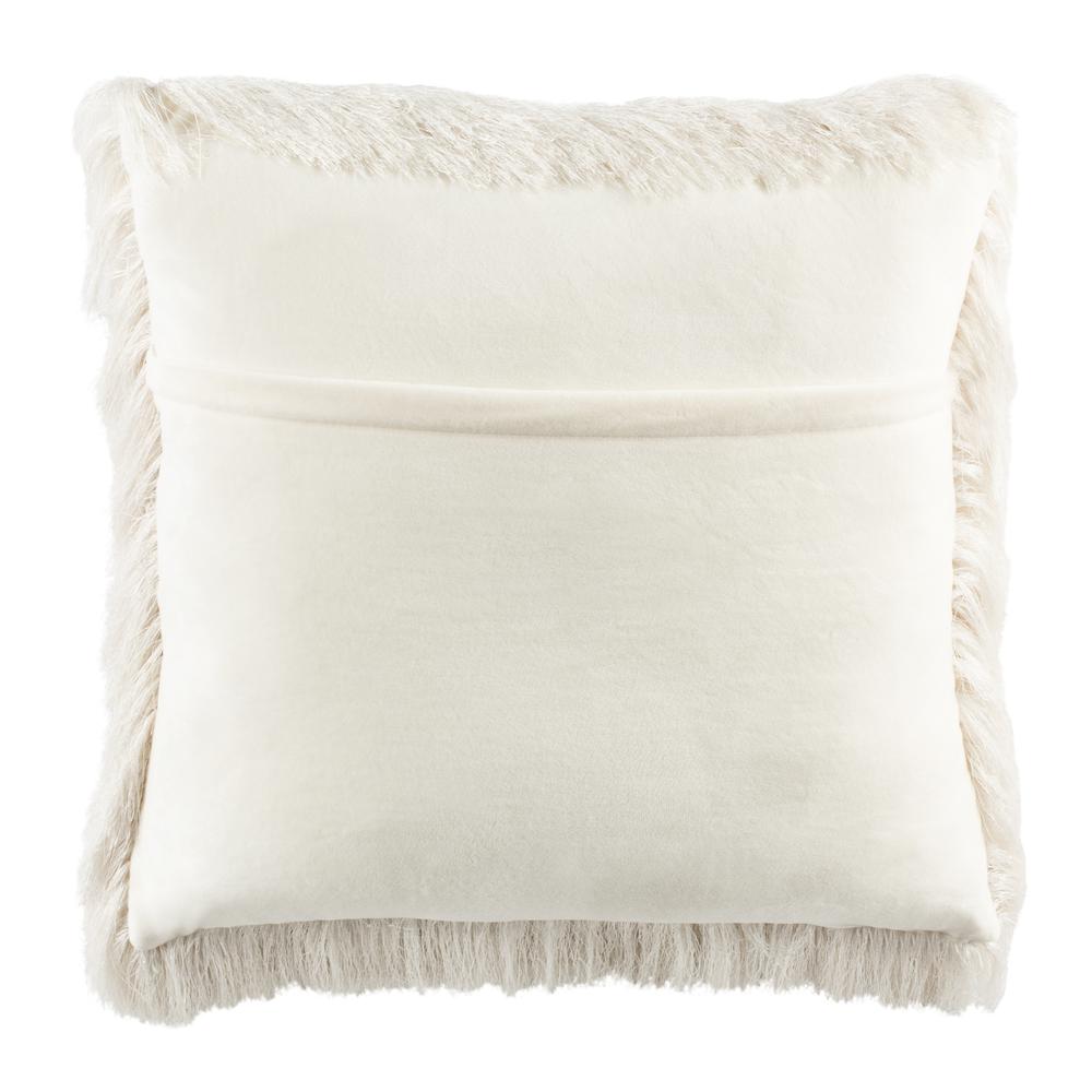 Chic Shag Pillow, Ivory