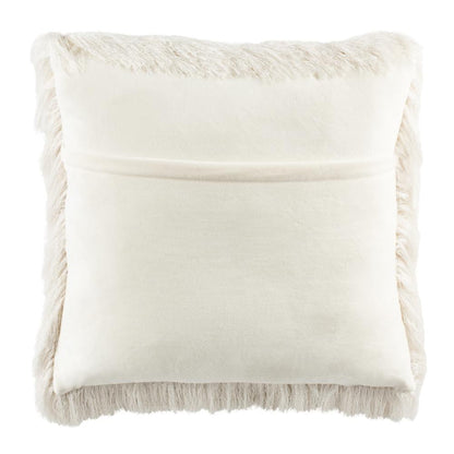 Chic Shag Pillow, Ivory