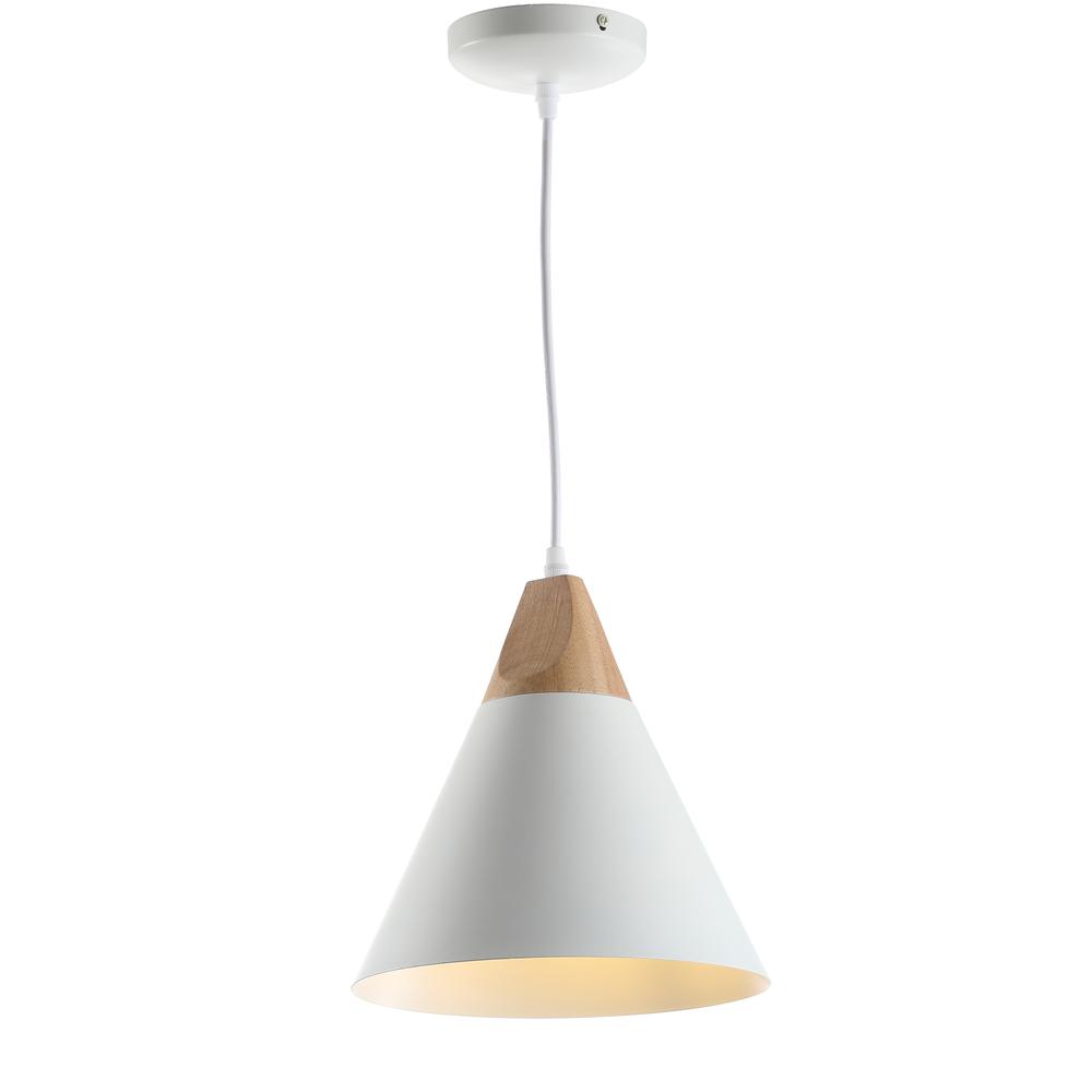 Cila Pendant, White/Light Brown