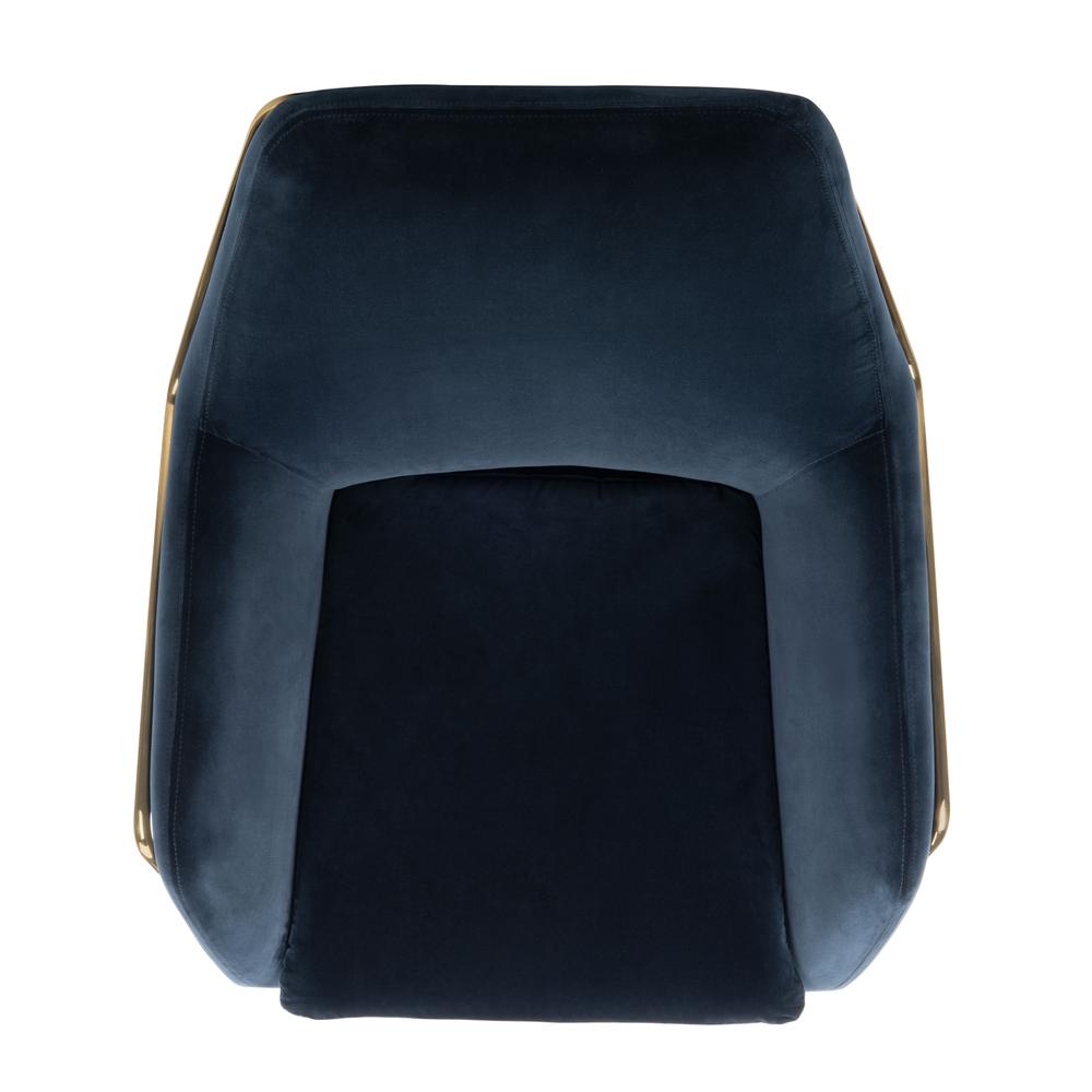 Misty Metal Frame Accent Chair, Navy