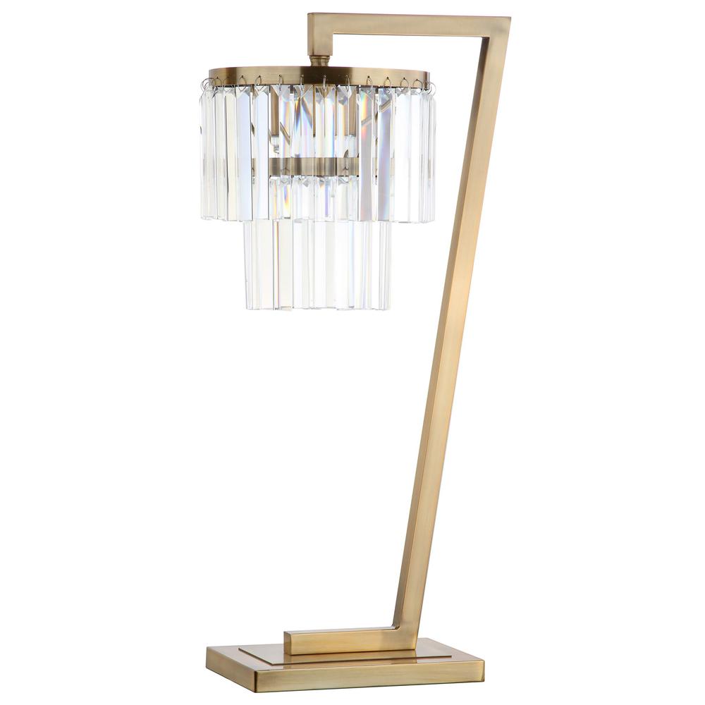 Callum Table Lamp, Brass Gold/Clear