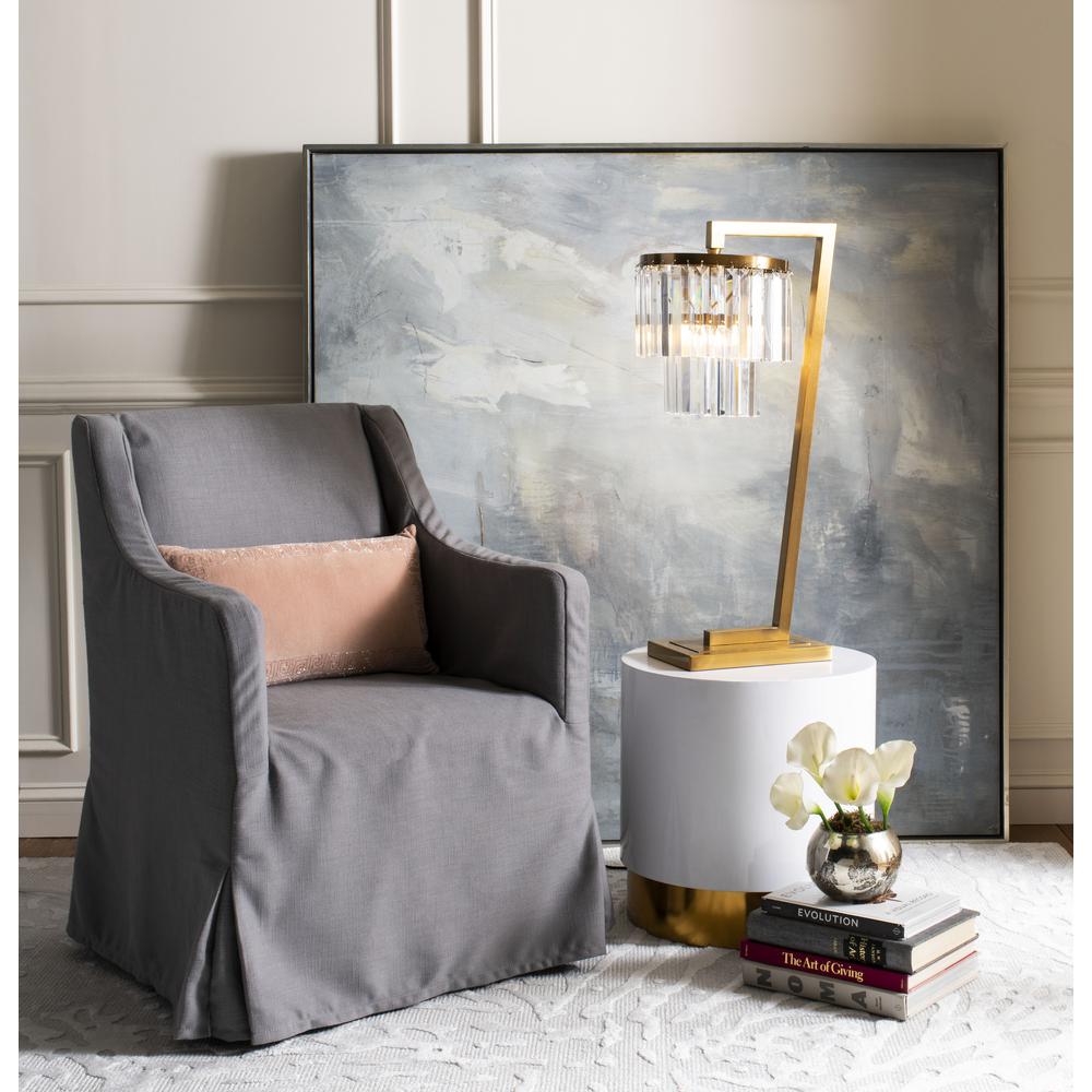 Callum Table Lamp, Brass Gold/Clear