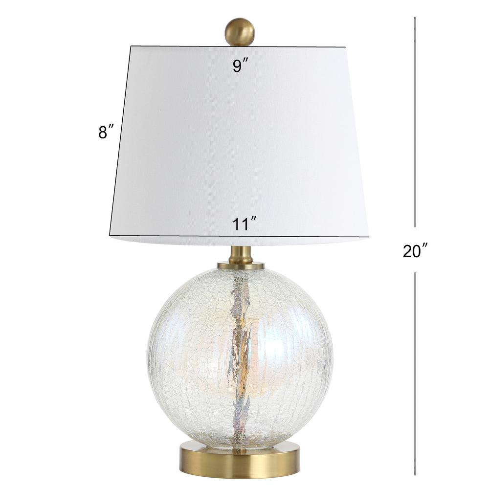 Riglan Table Lamp, Clear/Gold
