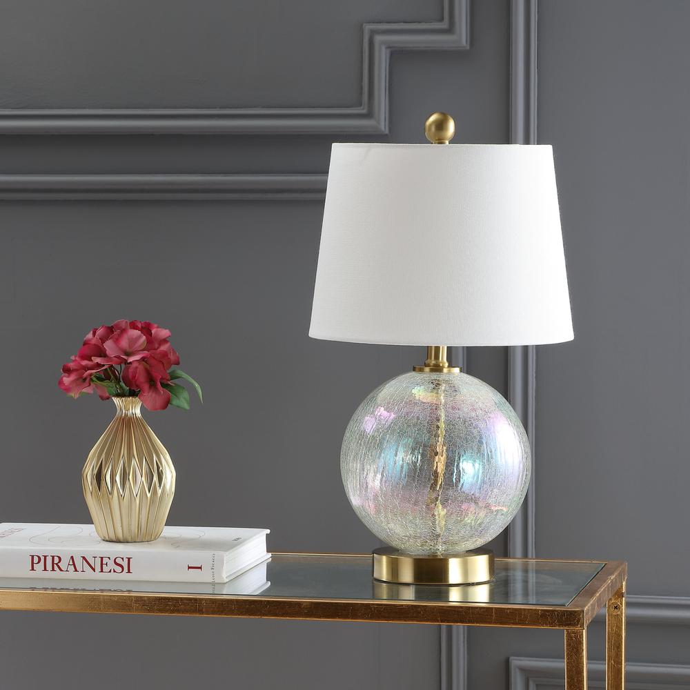 Riglan Table Lamp, Clear/Gold