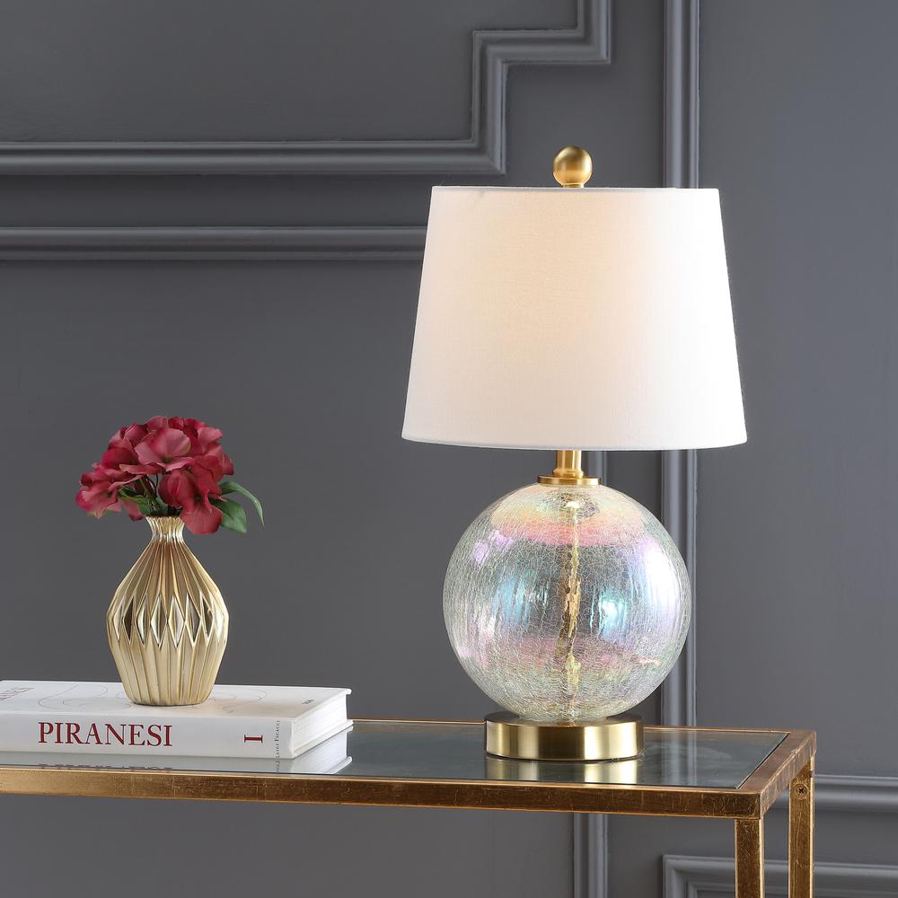 Riglan Table Lamp, Clear/Gold