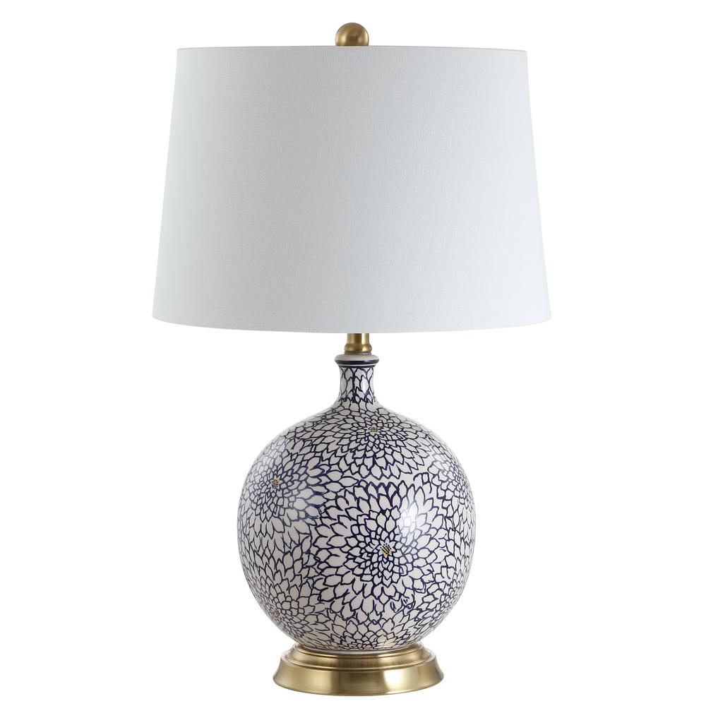 Orianna Table Lamp, Blue/White