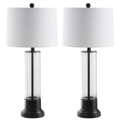 Jayse Table Lamp, Black/Clear
