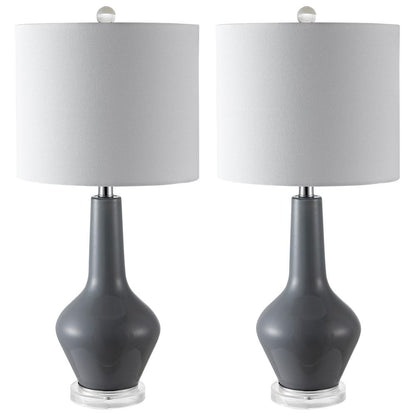 Velor Table Lamp, Smoked Grey Glass