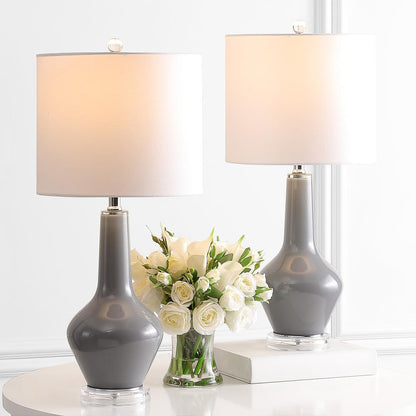 Velor Table Lamp, Smoked Grey Glass