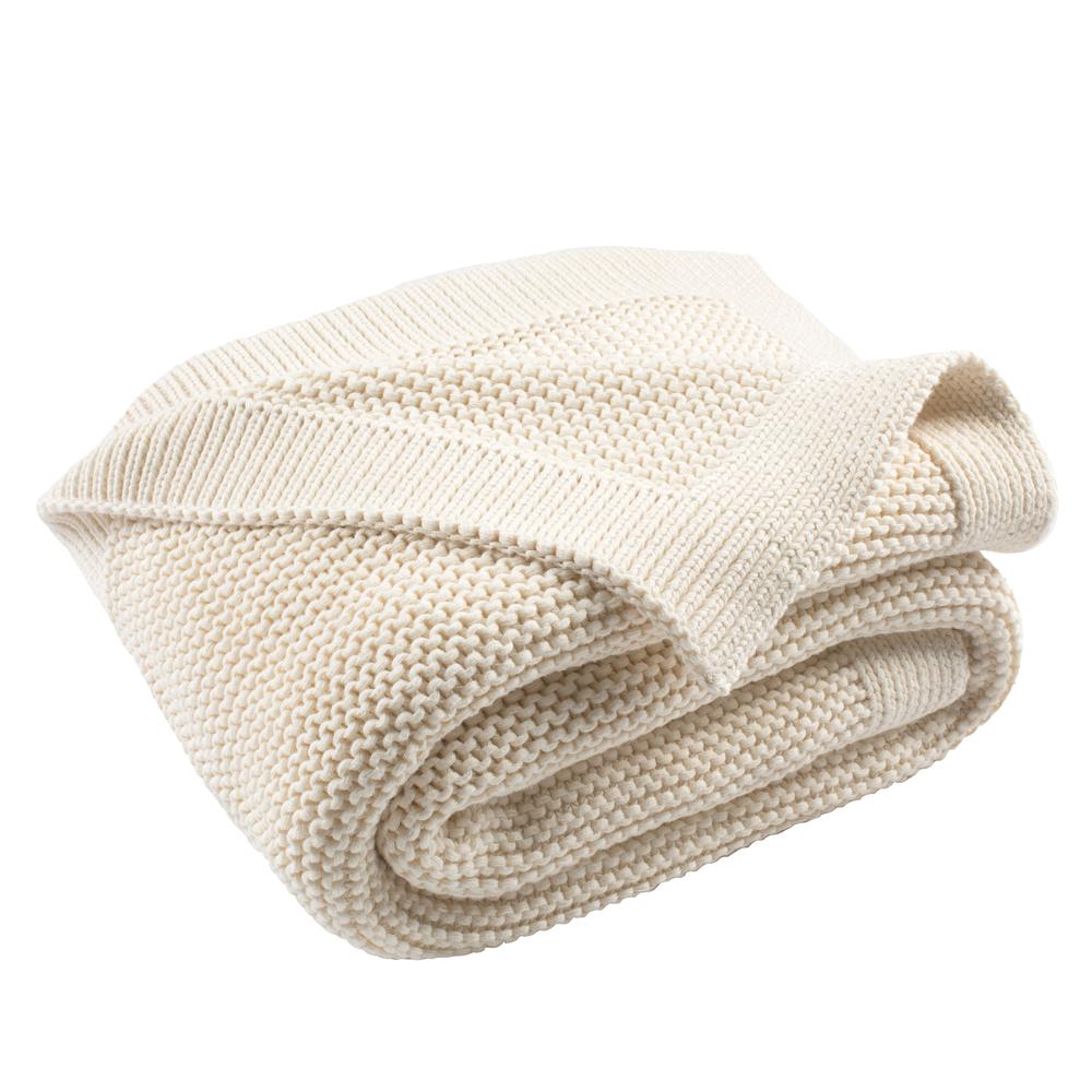 Snug Knit Throw, Natural