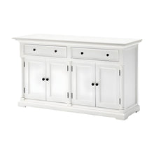 Mahogany & MDF Kitchen Buffet Sideboard with Doors and Drawers for Dining Room