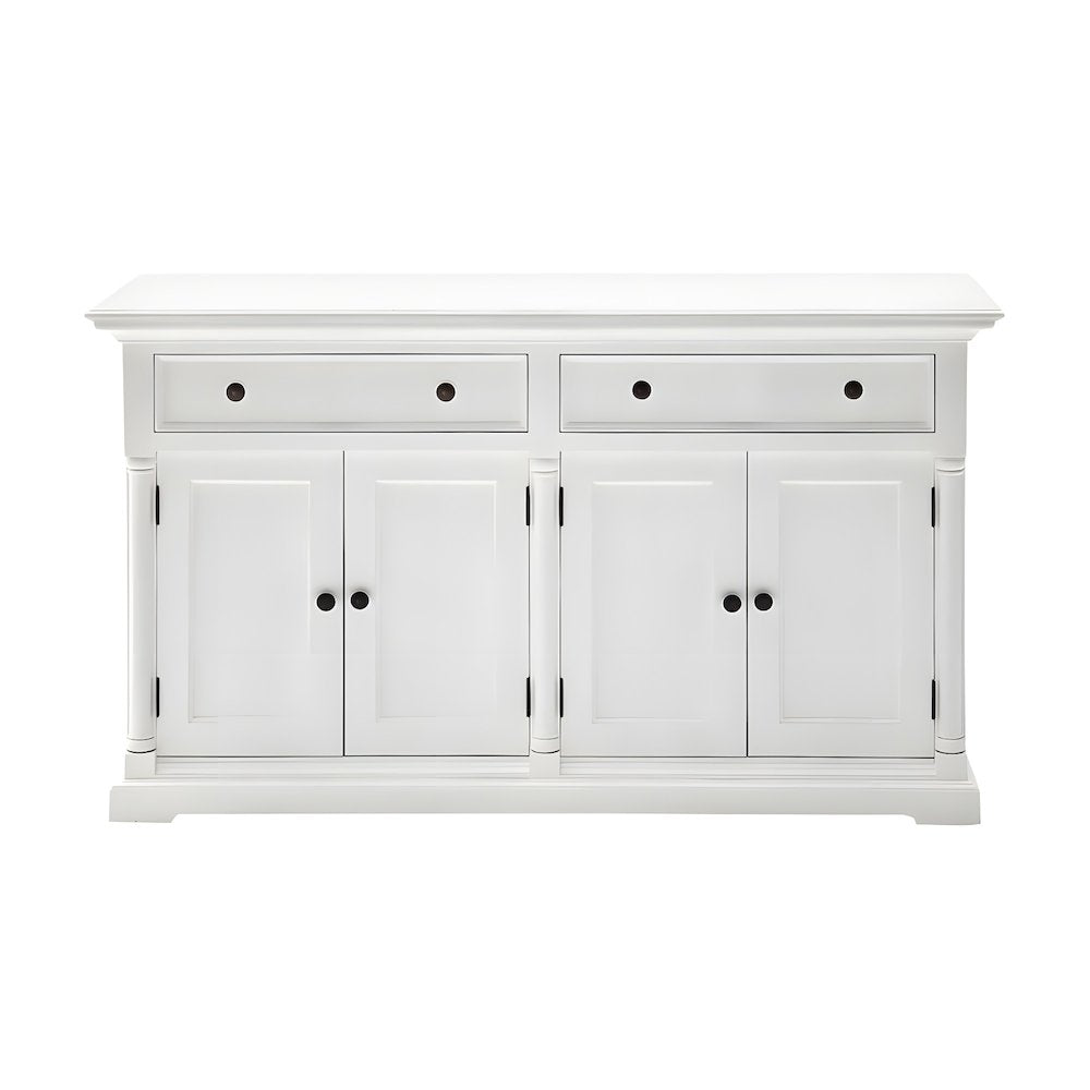 Mahogany & MDF Kitchen Buffet Sideboard with Doors and Drawers for Dining Room