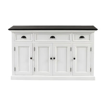 Mahogany Veneer Kitchen Buffet Sideboard with Drawers and Storage Cabinet