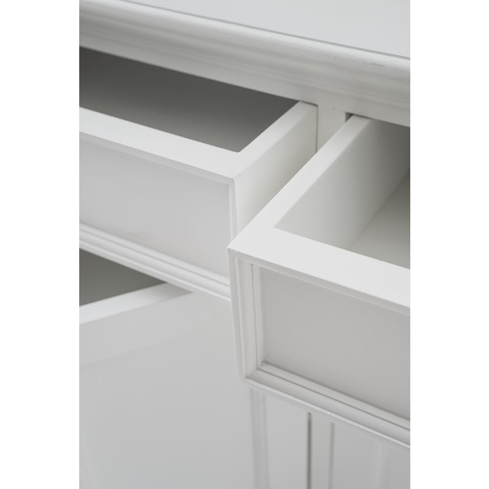 Halifax Classic White Buffet Hutch Unit with 6 Shelves