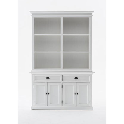 Halifax Classic White Buffet Hutch Unit with 6 Shelves