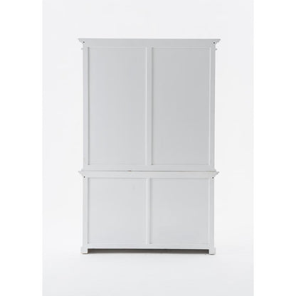 Halifax Classic White Buffet Hutch Unit with 6 Shelves