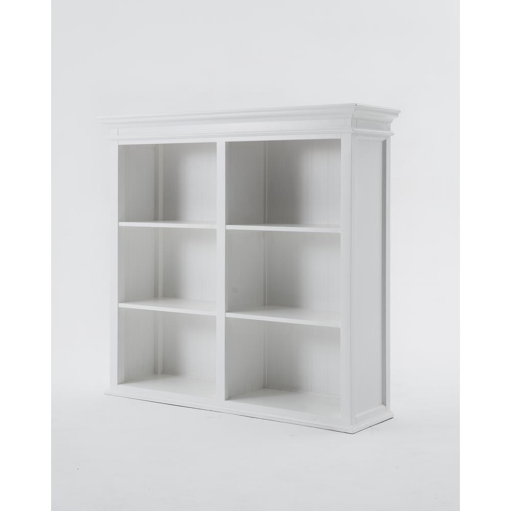 Halifax Classic White Buffet Hutch Unit with 6 Shelves