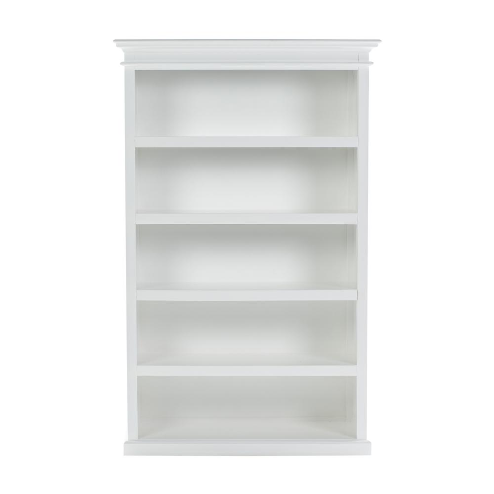 Classic White Bookcase with 5 Shelves - The Versatile Display Piece, Belen Kox