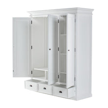 Classic White 3-Door Wardrobe, Belen Kox
