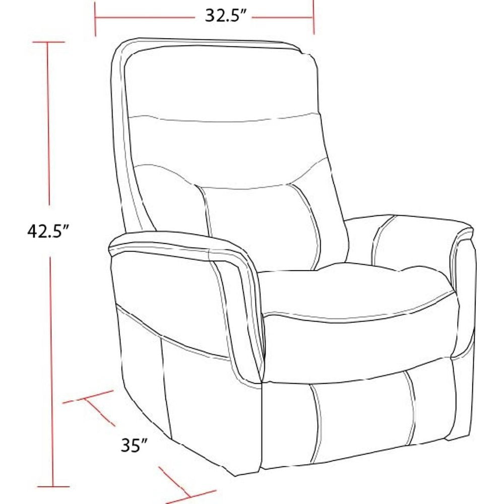 Ivory Recliner Chair with Power Lift and Articulating Headrest