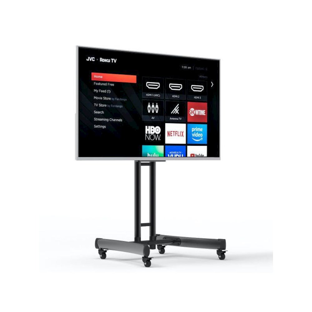 Adjustable-Height Rolling TV Stand