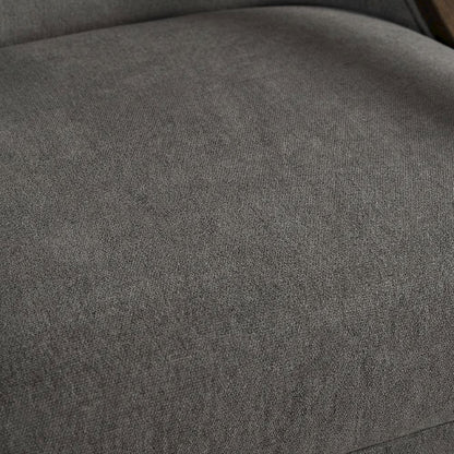 Transitional Upholstered Accent Chair with Spring Seat for Living Room,Gray