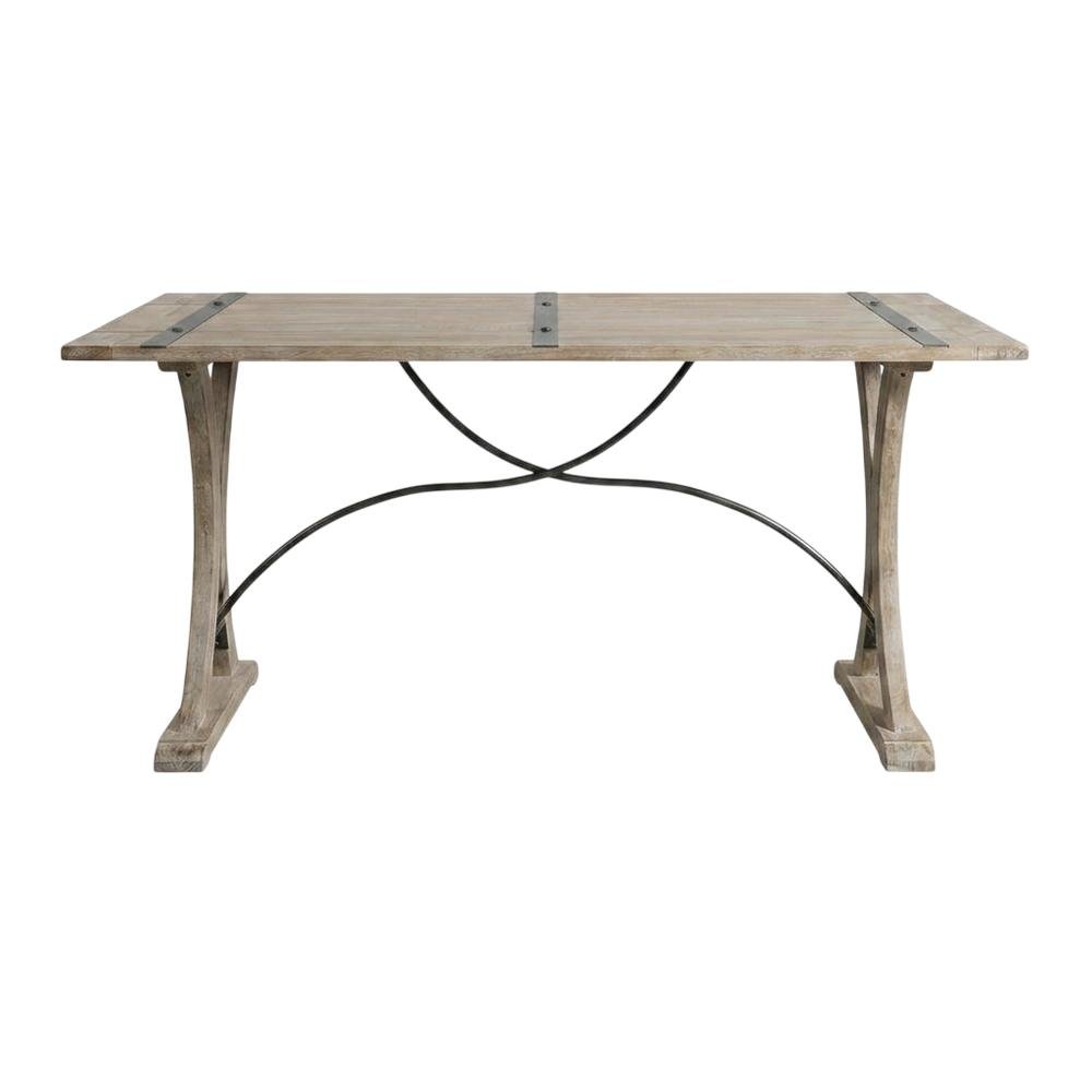 Farmhouse Folding Top Dining Table, Wood Kitchen and Dining Room Table,Beige