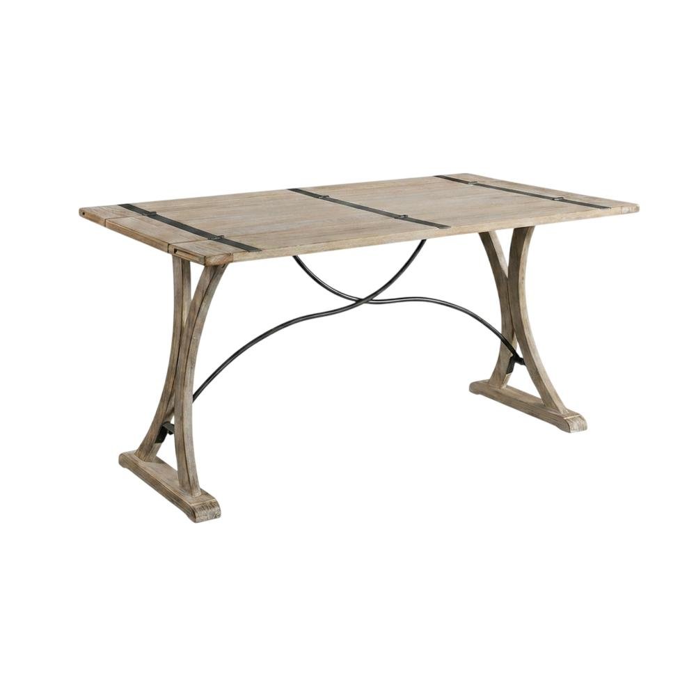 Farmhouse Folding Top Dining Table, Wood Kitchen and Dining Room Table,Beige