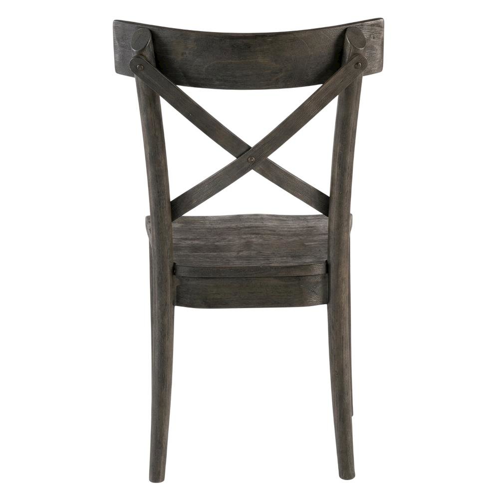 Farmhouse Wooden Side Chair, Rustic Dining Accent Chair for Kitchen Room,Brown