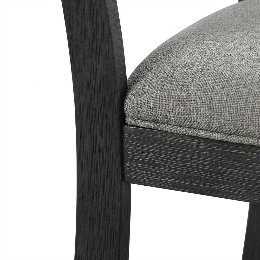 Farmhouse 5-Piece Dining Set, Polyester Upholstered Chairs for Dining Room