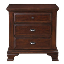 Traditional Nightstand with Drawers, Classic Bedside Table for Bedroom,Brown