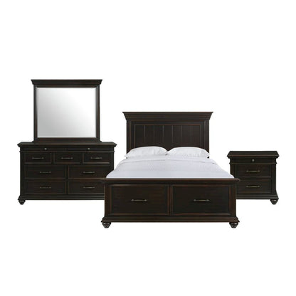 Brooks King Platform Storage Bed in Black