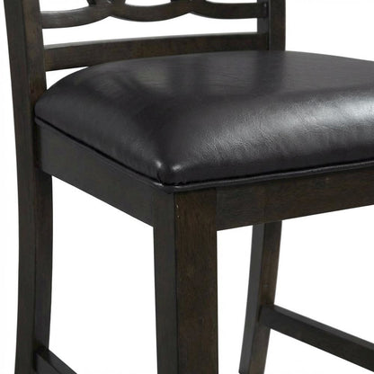 Faux Leather Upholstered Side Chair, Transitional Accent Chair,Brown