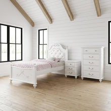 Twin Platform Bedroom Set, Traditional 3-Piece Bed Suite for Master Bedroom