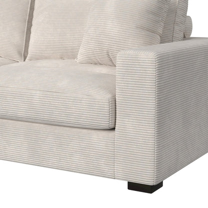 Mesa Modular 6PC Sectional Set with LHF Chaise in Steno Beige