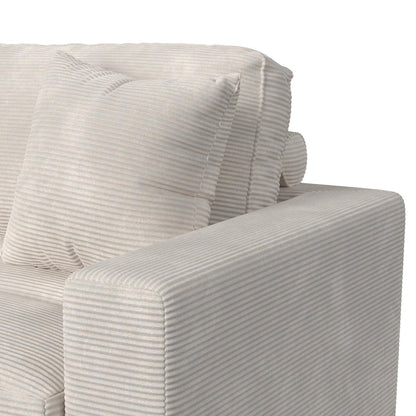 Mesa Modular 6PC Sectional Set with LHF Chaise in Steno Beige