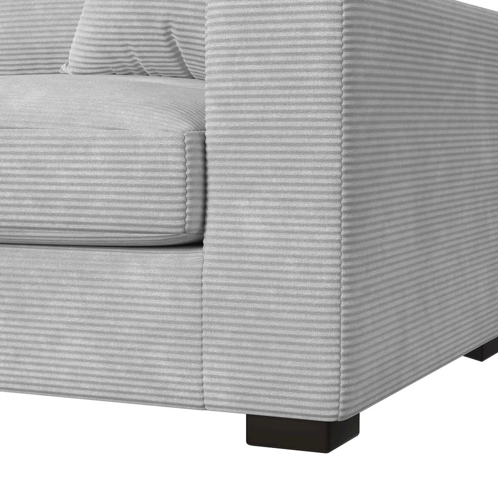 Mesa Modular 6PC Sectional Set with LHF Chaise in Steno Stone