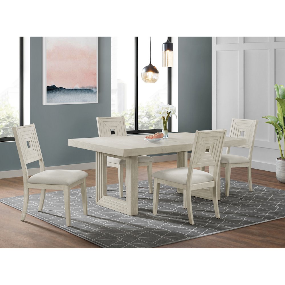 Rhiannon Dining Side Chair in Antique White (2 Per Carton)