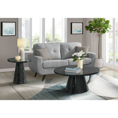 Odette Round Occasional Coffee Table Complete in Grey