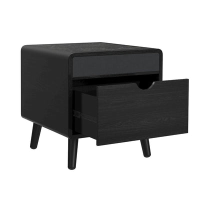 Halo Square Smart End table in Black