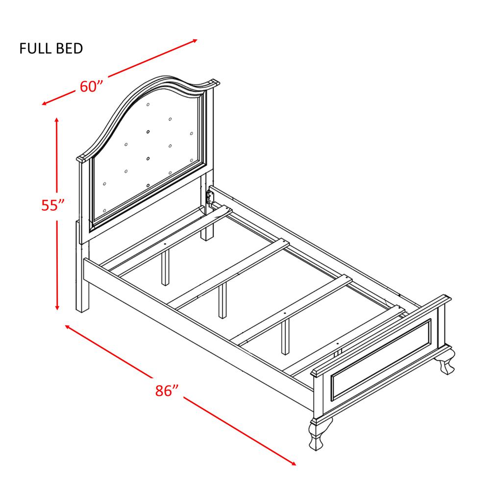 Jenna Full Panel w/ Trundle 3PC Bedroom Set