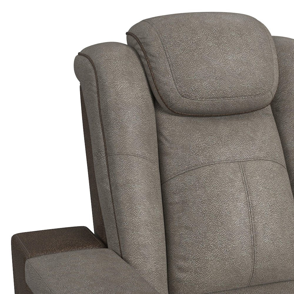 Niven 2PC Living Room Set in Rocky Grey/Brown-Sofa & Loveseat