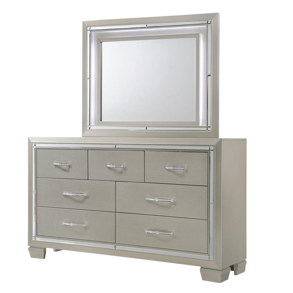 Glamour Queen Platform Storage  5PC Bedroom Set