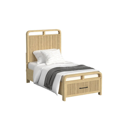 Woodridge Twin Storage 3PC Bedroom Set in Natural