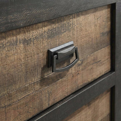 Walnut Nightstand with Dovetail Drawers and Metal Glides for Bedroom