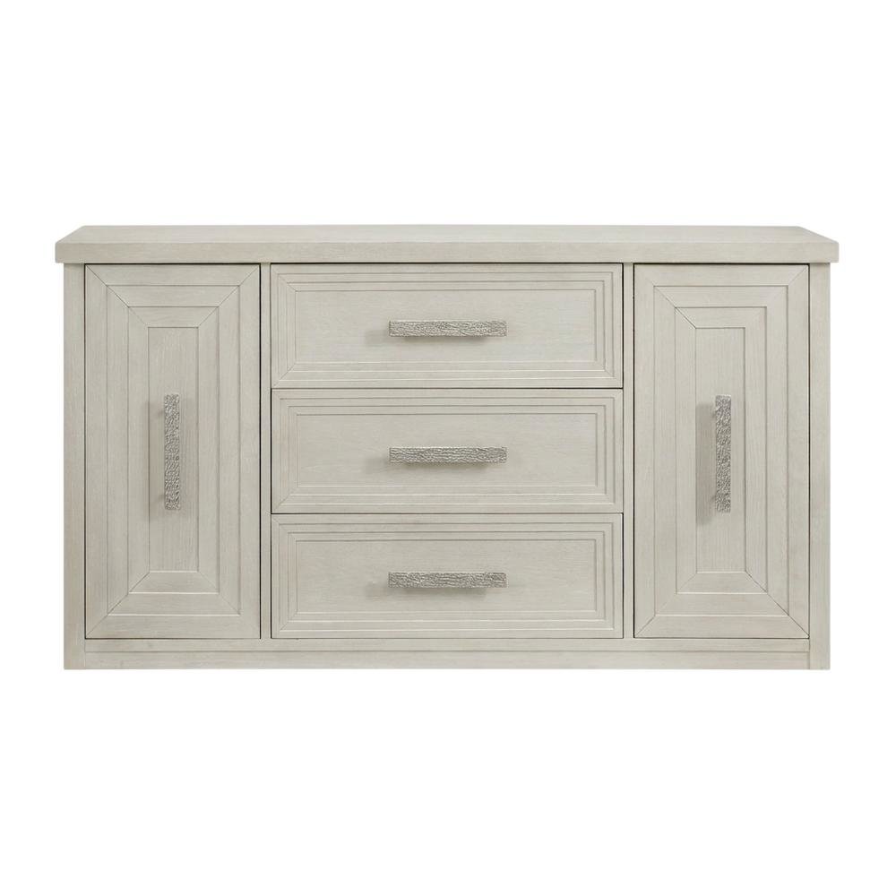 Oak Buffet Cabinet Sideboard with Storage, Credenza, Dining Room, Antique White
