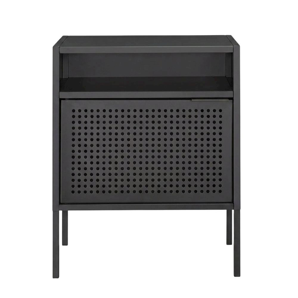 Modern Nightstand with USB Charging Port, Bedside End Table for Bedroom,Gray